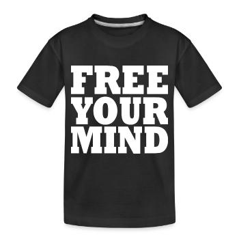 Free your mind - T-shirt bio Premium Enfant - noir - Devant