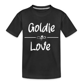 Goldie Love - Kinder Premium Bio T-Shirt - Schwarz - Vorne