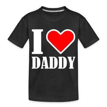 I love daddy - T-shirt bio Premium Enfant - noir - Devant