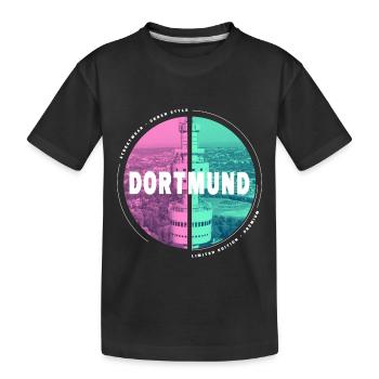 Dortmund Allemagne Ville Skyline Accueil Amour - T-shirt bio Premium Enfant - noir - Devant