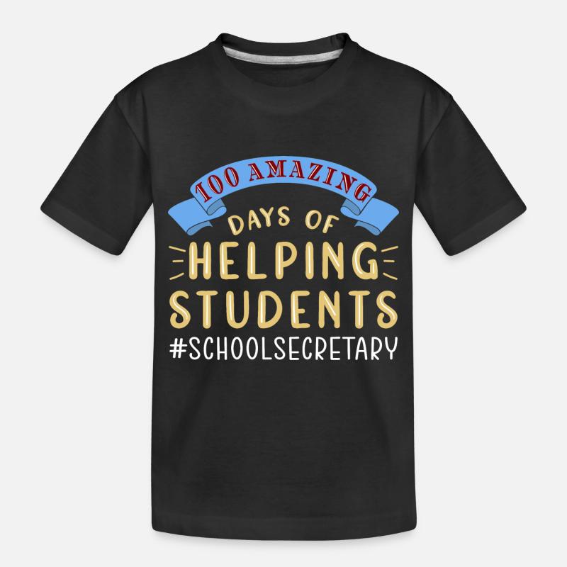 100 jours d’école - T-shirt bio Premium Enfant - noir