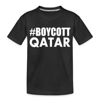 Boycott qatar - T-shirt bio Premium Enfant - noir - Devant