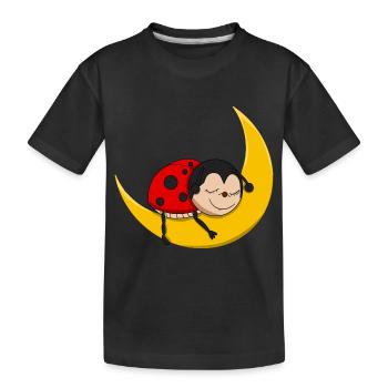Coccinelle - Bonne nuit - T-shirt bio Premium Enfant - noir - Devant