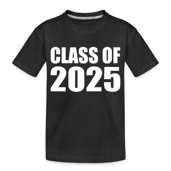 Class of 2025 - Kinder Premium Bio T-Shirt - Schwarz - Vorne
