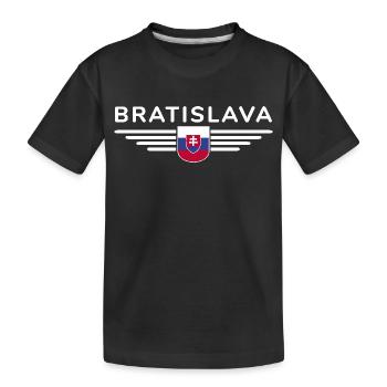 Bratislava, Slovaquie Style Design T-Shirt - T-shirt bio Premium Enfant - noir - Devant