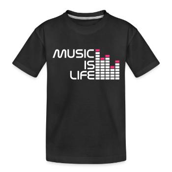 music is life equalizer r FR - T-shirt bio Premium Enfant - noir - Devant