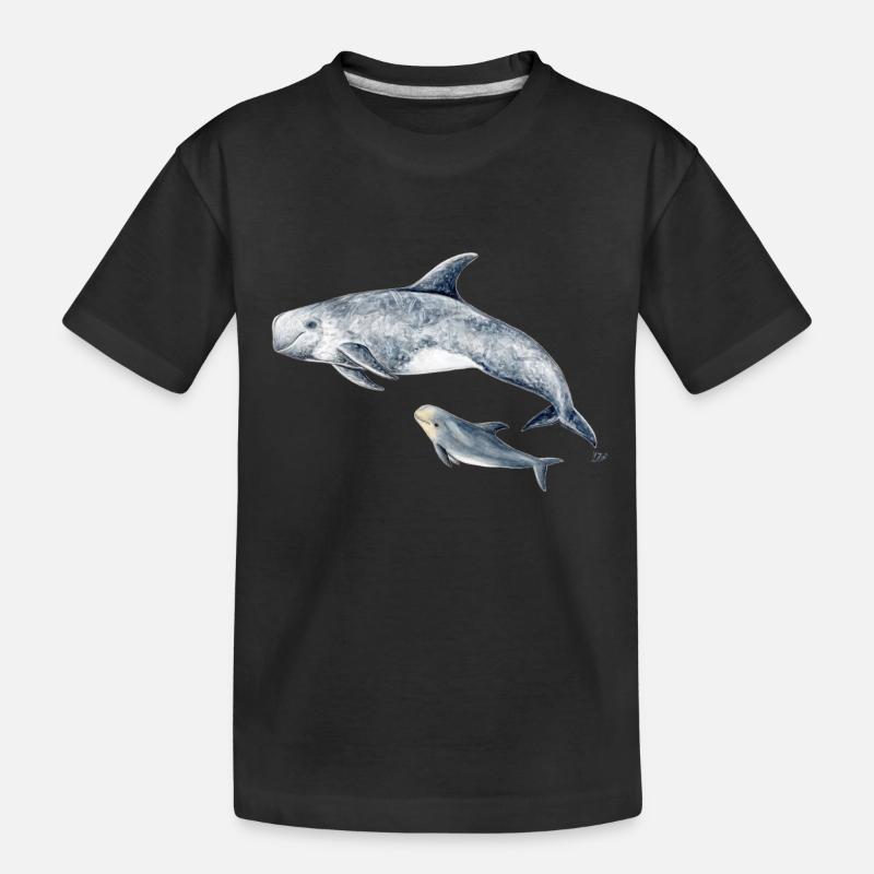 Risso - Grampus Dolphin - Dauphin Risso - T-shirt bio Premium Enfant - noir
