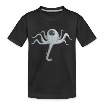 poulpe géant calmar, poulpe, calmar, poissons seiche - T-shirt bio Premium Enfant - noir - Devant