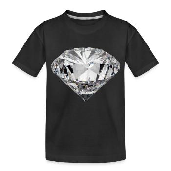 diamant - T-shirt bio Premium Enfant - noir - Devant