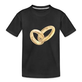 L’alliance dorée - T-shirt bio Premium Enfant - noir - Devant