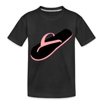 schuhe highheels schoes flipflops boots stiefel77 - Kinder Premium Bio T-Shirt - Schwarz - Vorne