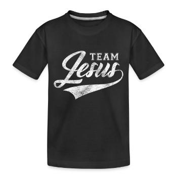 Cadeau Jésus-Christ Chrétien Religion - T-shirt bio Premium Enfant - noir - Devant