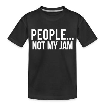 Les gens ne sont pas ma confiture T-shirt drôle de sarcasme - T-shirt bio Premium Enfant - noir - Devant