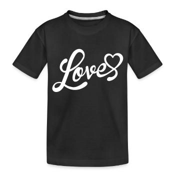 love - T-shirt bio Premium Enfant - noir - Devant