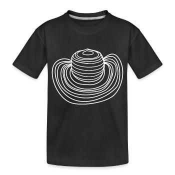 Sombrero Hut - Kinder Premium Bio T-Shirt - Schwarz - Vorne