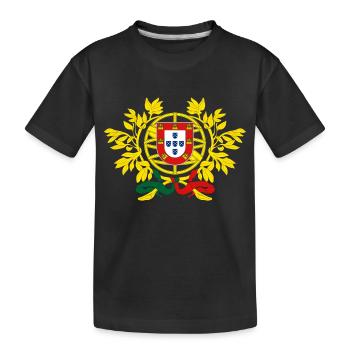 Portugal - T-shirt bio Premium Enfant - noir - Devant