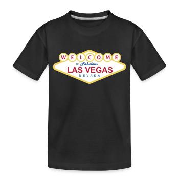 Las Vegas - Kinder Premium Bio T-Shirt - Schwarz - Vorne