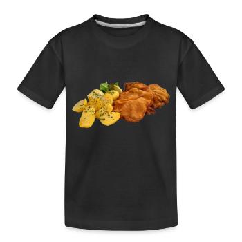 cutlet - Kids' Premium Organic T-Shirt - black - Front
