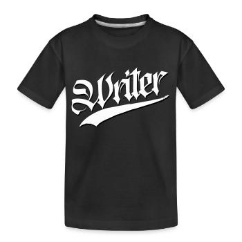 writer tags graffitti cap sticker sticker rue - T-shirt bio Premium Enfant - noir - Devant