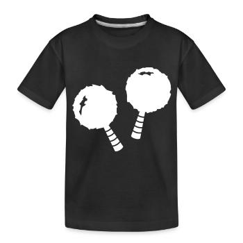 Pompons Pompoms Pom Poms Pom Pom Bommel - T-shirt bio Premium Enfant - noir - Devant