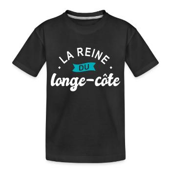 reine du longe côte longe cote - T-shirt bio Premium Enfant - noir - Devant