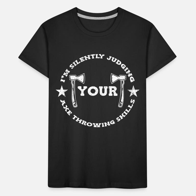 Axe throw axe throwing Kids' Premium Organic T-Shirt
