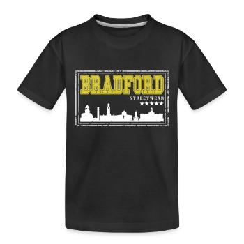 Bradford Angleterre UK City Skyline Accueil Amour - T-shirt bio Premium Enfant - noir - Devant