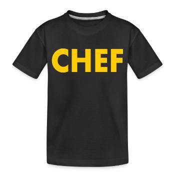 Chef - Kinder Premium Bio T-Shirt - Schwarz - Vorne