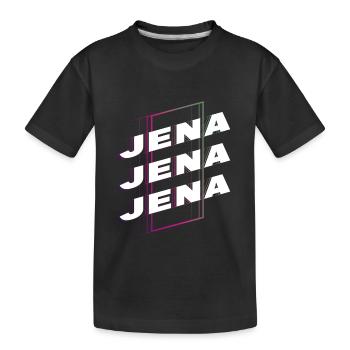 Jena Allemagne City Font Skyline Accueil - T-shirt bio Premium Enfant - noir - Devant