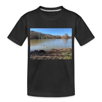 nature - Kinder Premium Bio T-Shirt - Schwarz - Vorne