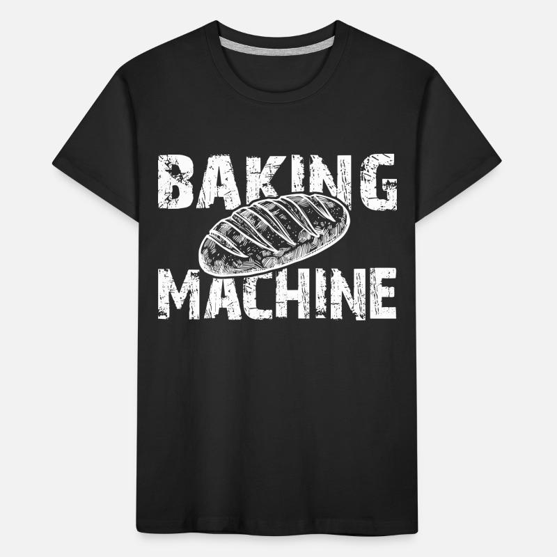 Baking machine baker hobby baker I bake bread Kids' Premium Organic T-Shirt