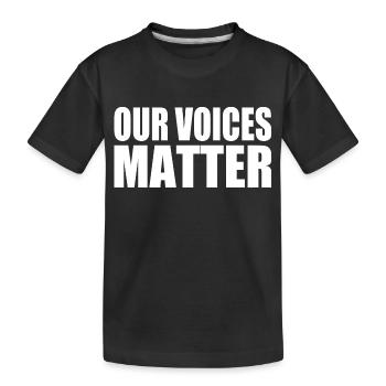 Our voices matter - T-shirt bio Premium Enfant - noir - Devant