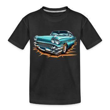 schicker Lowrider - Kinder Premium Bio T-Shirt - Schwarz - Vorne