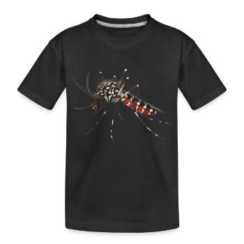 Tiger mosquito - Kids' Premium Organic T-Shirt - black - Front