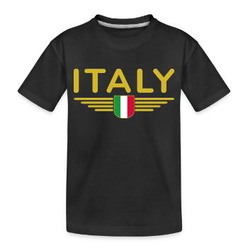 I Love Italy Tenue T-Shirt Design - T-shirt bio Premium Enfant - noir - Devant