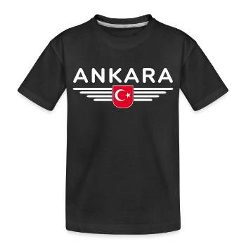 Türkei Ankara Türkiye Istanbul T Shirt Design - Kinder Premium Bio T-Shirt - Schwarz - Vorne