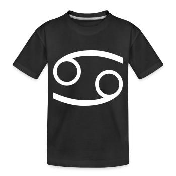 Star sign Cancer - Kids' Premium Organic T-Shirt - black - Front