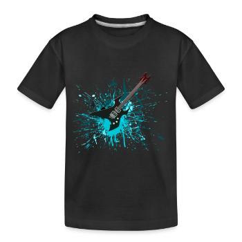 E-Gitarre Graffiti - Kinder Premium Bio T-Shirt - Schwarz - Vorne