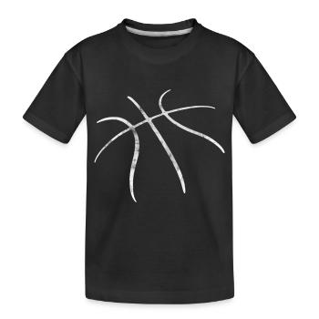Basketball Grooves Vintage Used Look - Kinder Premium Bio T-Shirt - Schwarz - Vorne