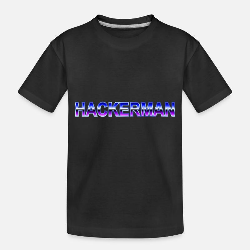 Hackerman - Kids' Premium Organic T-Shirt - black