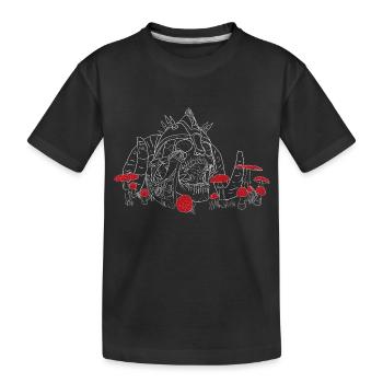 Dumb Scream of the Viking - Kids' Premium Organic T-Shirt - black - Front