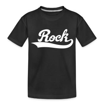 rock, Music, heavy , Konzert , rock an roll , Band - Kinder Premium Bio T-Shirt - Schwarz - Vorne