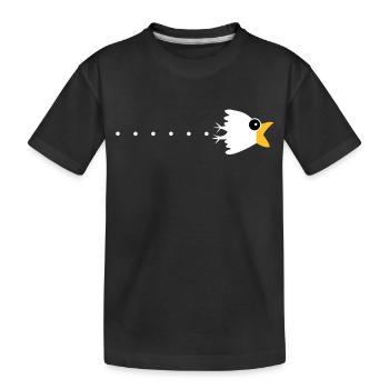 corbeau étonnement Bande déssinée - T-shirt bio Premium Enfant - noir - Devant