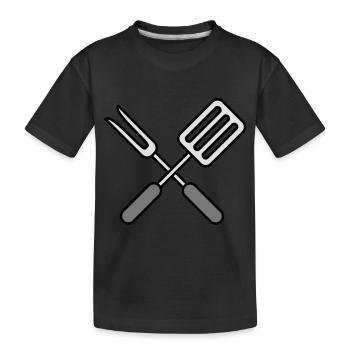Chef - Kids' Premium Organic T-Shirt - black - Front