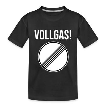 Full throttle sign unlimited freeway gift racer - Kids' Premium Organic T-Shirt - black - Front