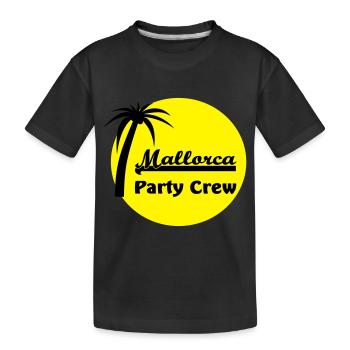 Mallorca Party Crew T-Shirts - Kinder Premium Bio T-Shirt - Schwarz - Vorne