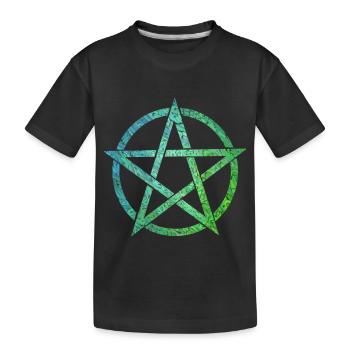 pentagramme ebru 5 - T-shirt bio Premium Enfant - noir - Devant