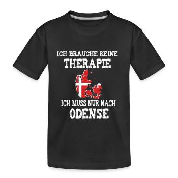 Ich muss nur nach Odense Dänemark Skandinavien - Kinder Premium Bio T-Shirt - Schwarz - Vorne