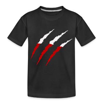 Claws Polska - Kids' Premium Organic T-Shirt - black - Front