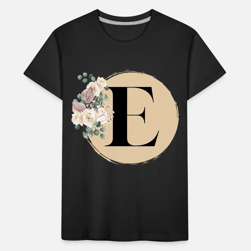 lettre E T-shirt bio Premium Enfant